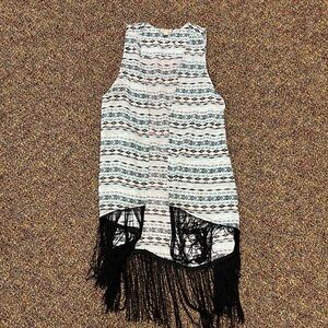 Beautiful long vest Western fringe